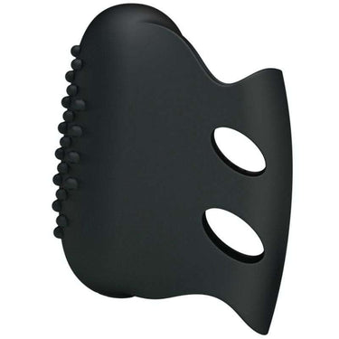 Vibratore da Diteggiatura in Silicone Nero – Stimolatore Curvo e Intuitivo